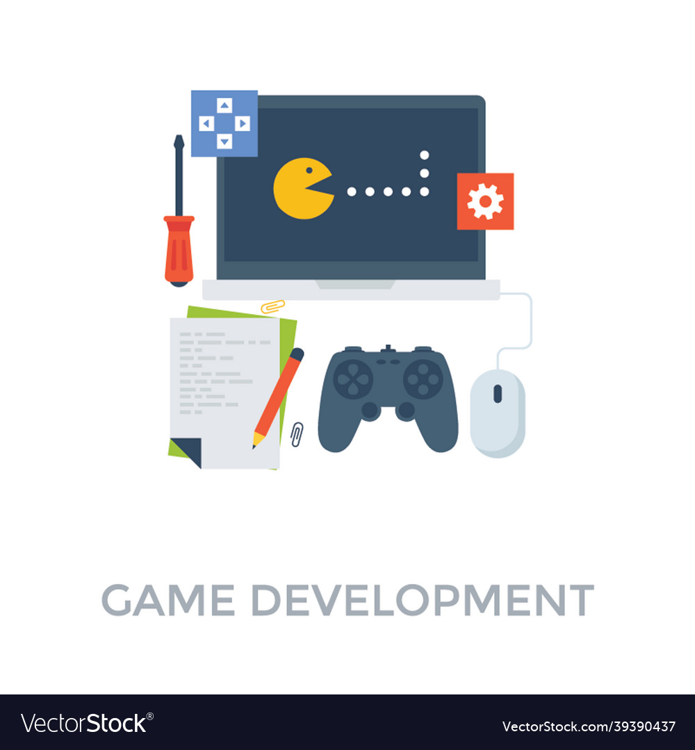 Game development Royalty Free Vector Image - VectorStock