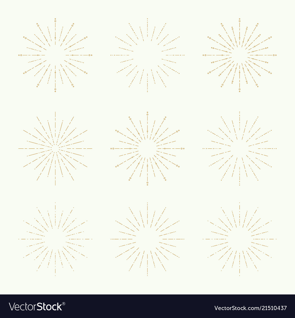 Set of vintage hipster banners vector image Set of vintage hipster banners