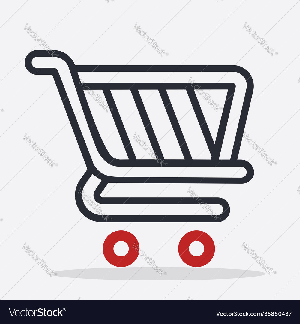 Shopping cart icon sign Royalty Free Vector Image