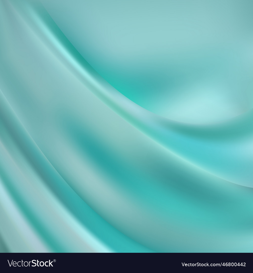 Blue wrinkled fabric curtain beauty and fashion Vector Image