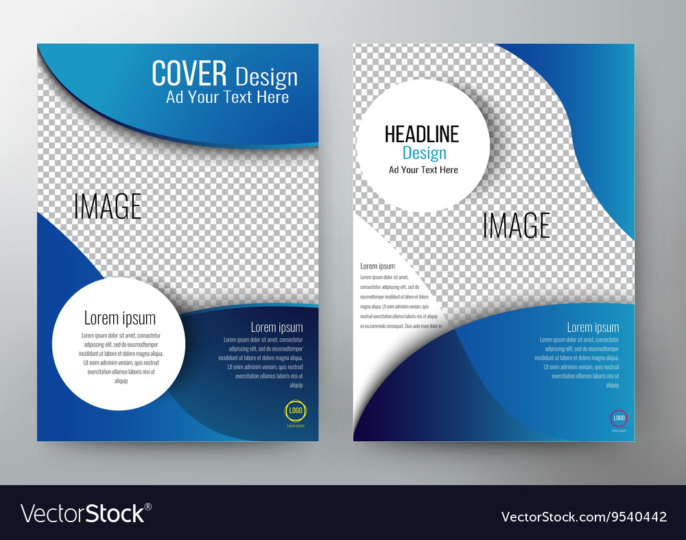 Cover design template brochure flyer leaflet Vector Image