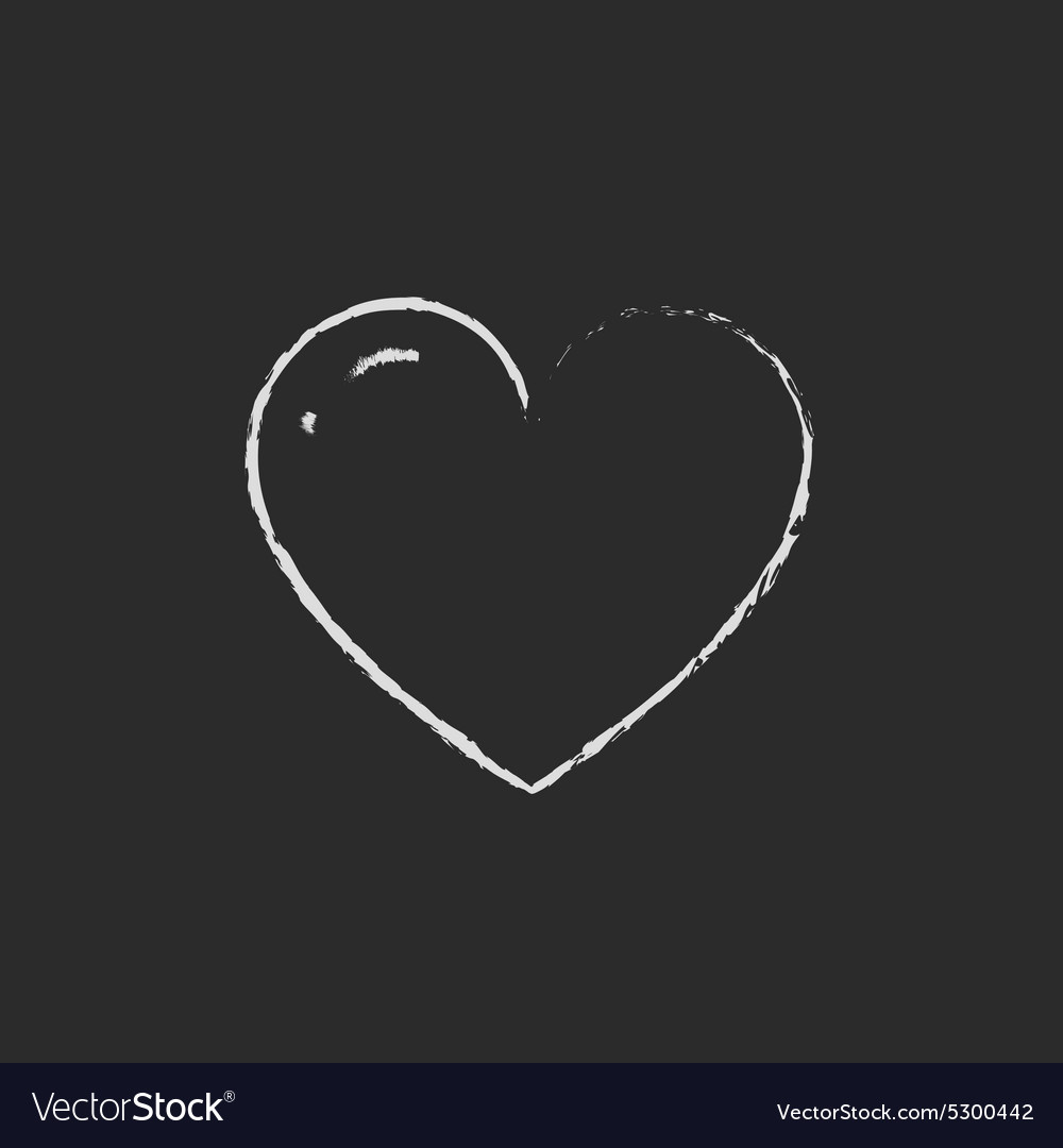 Chalk Heart Vector