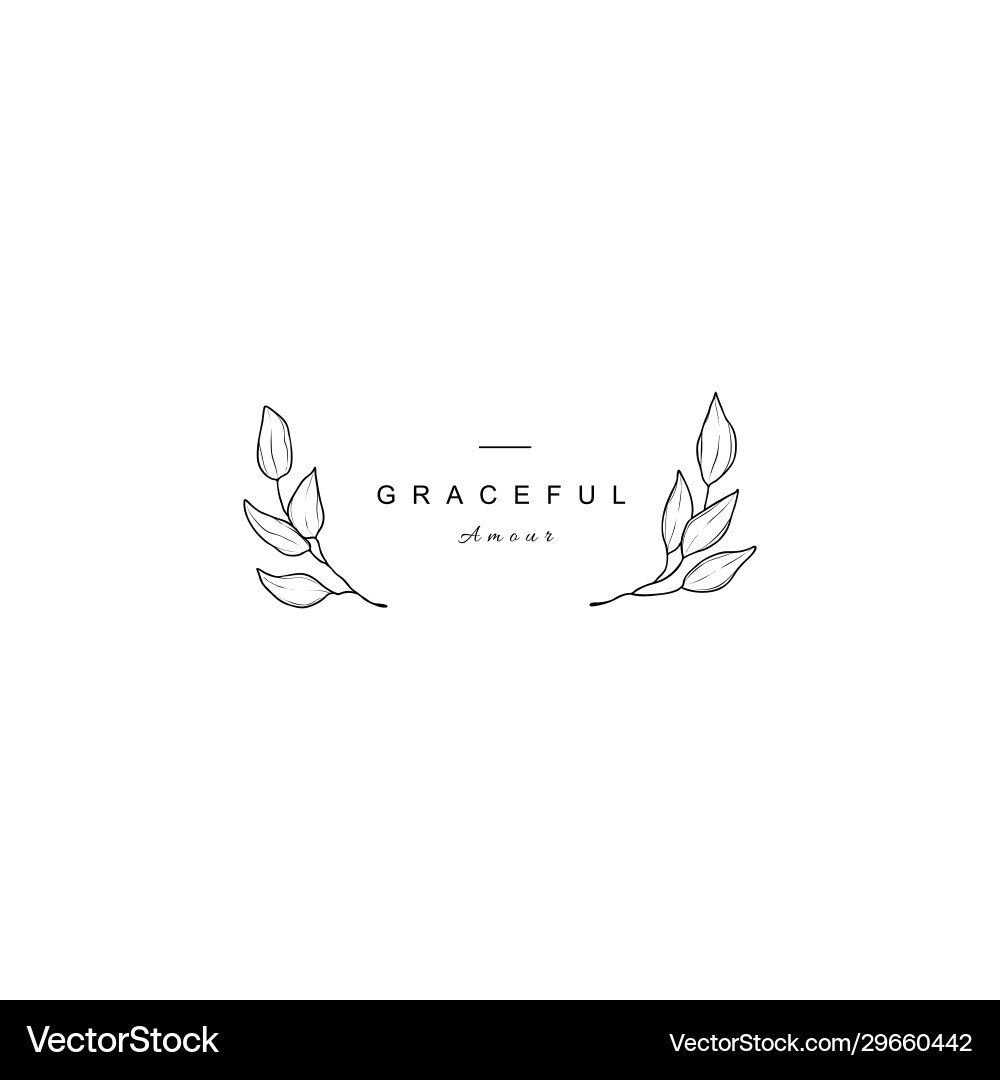 Set floral design elements Royalty Free Vector Image
