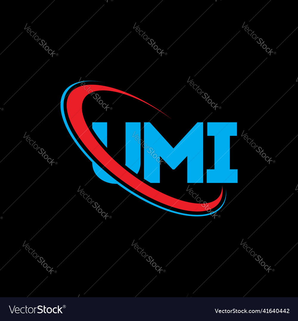 Umi logo letter design Royalty Free Vector Image