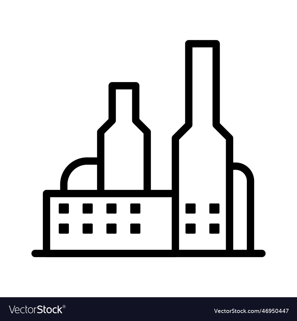 Factory icon Royalty Free Vector Image - VectorStock