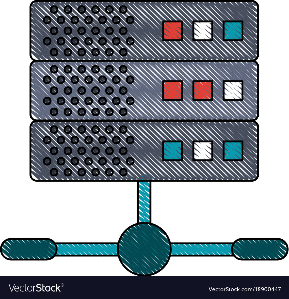 Servers internet technology Royalty Free Vector Image