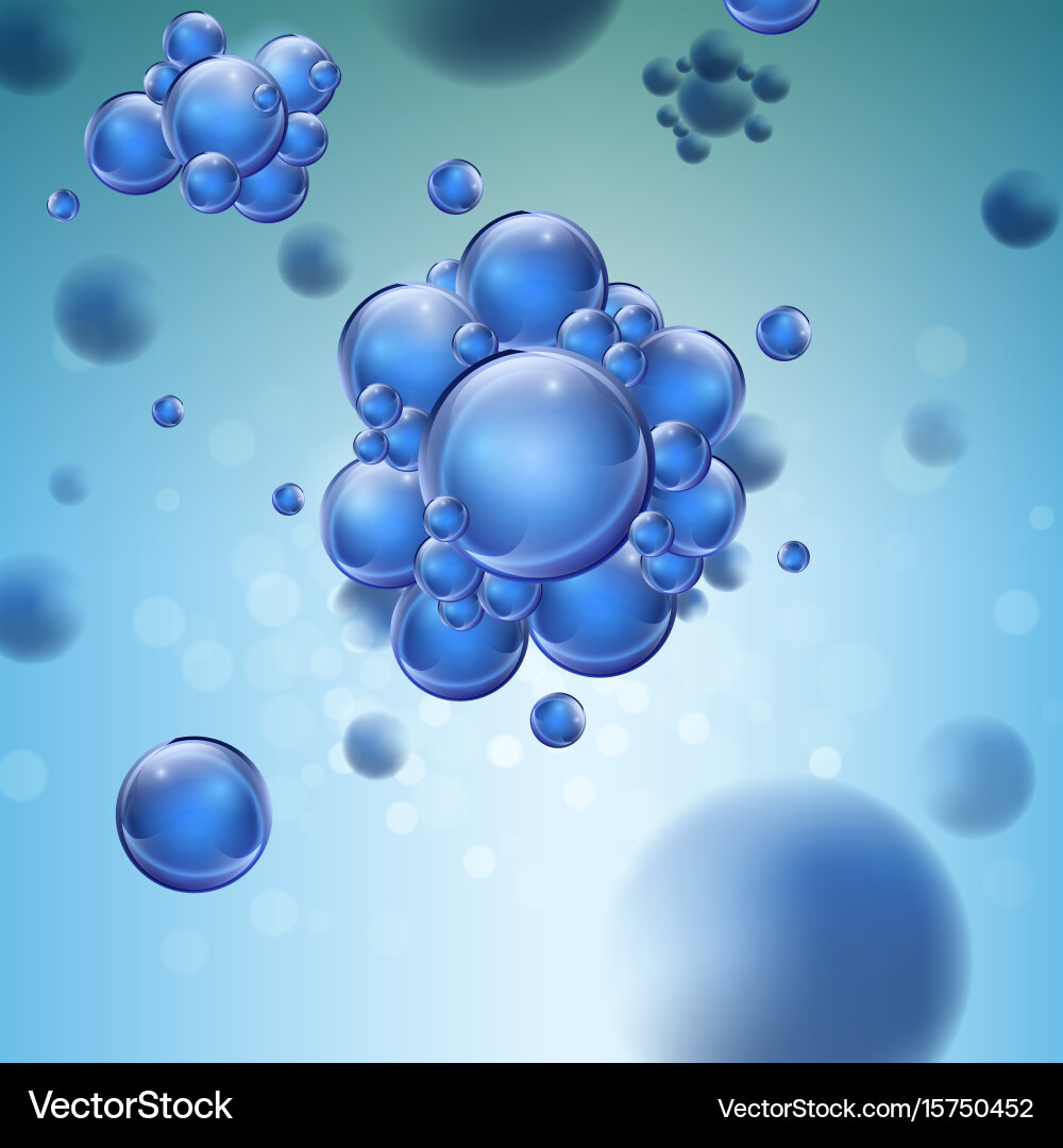 Abstract molecules design background Royalty Free Vector