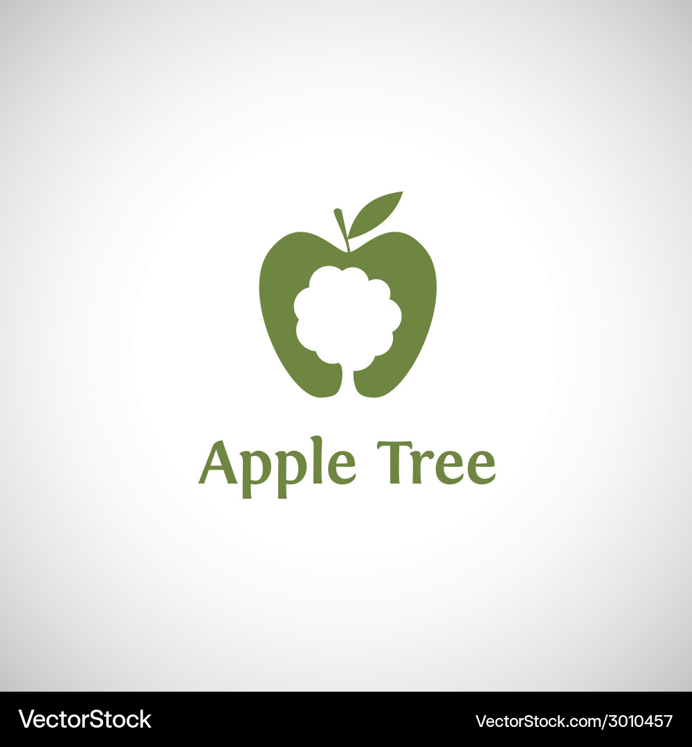 Apple tree Royalty Free Vector Image - VectorStock