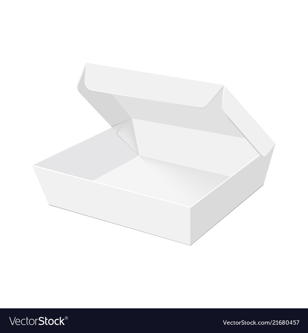 Blank box packing for takeout fast food Royalty Free Vector