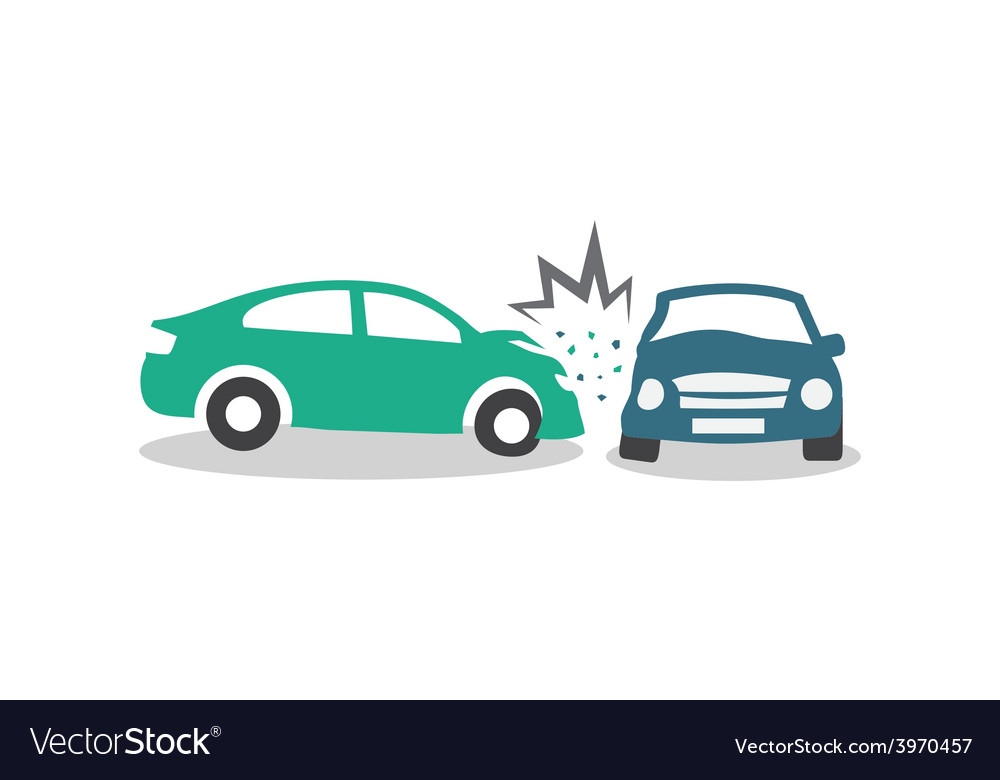 Crash cars Royalty Free Vector Image - VectorStock