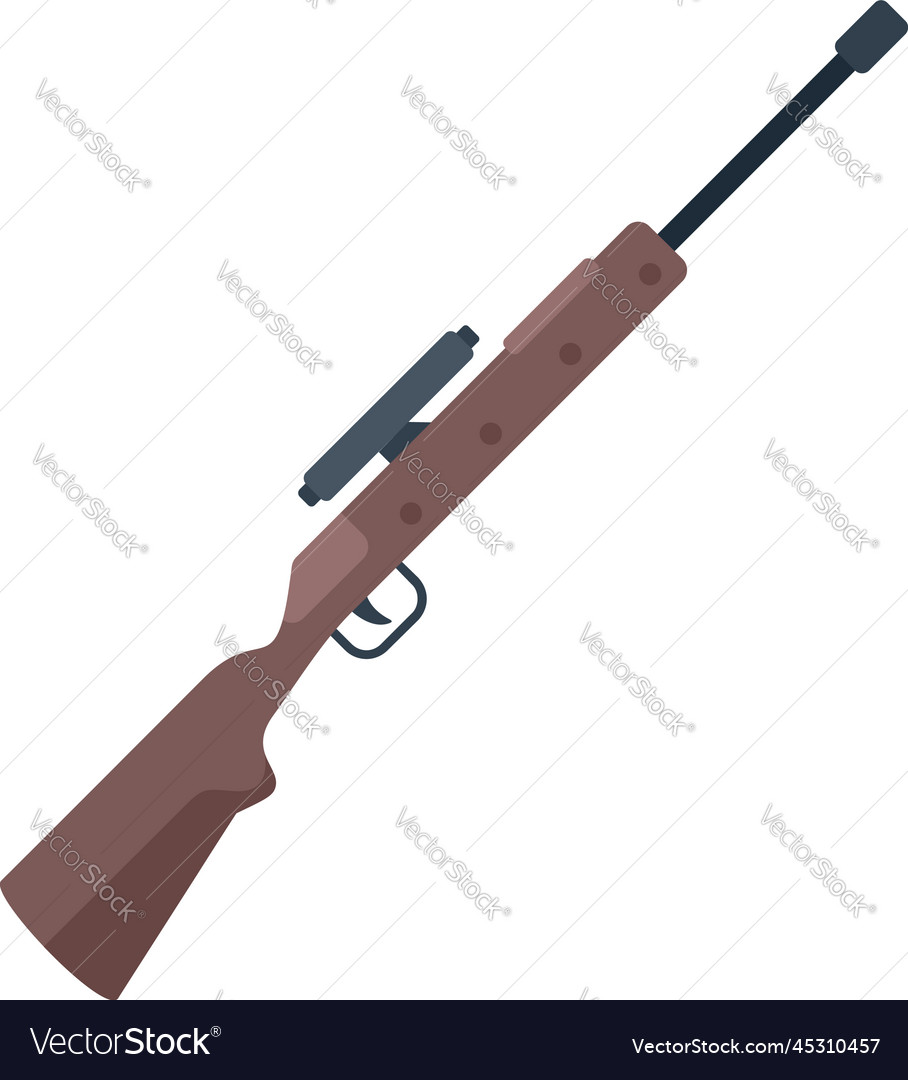 Sniper sight icon flat rifle gun Royalty Free Vector Image