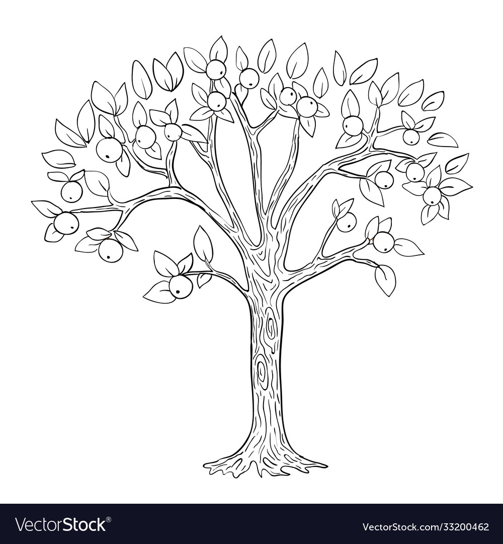 tree coloring page