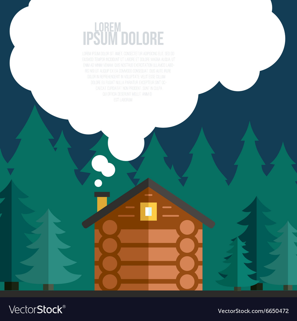 Wooden House Building Royalty Free Vector Image