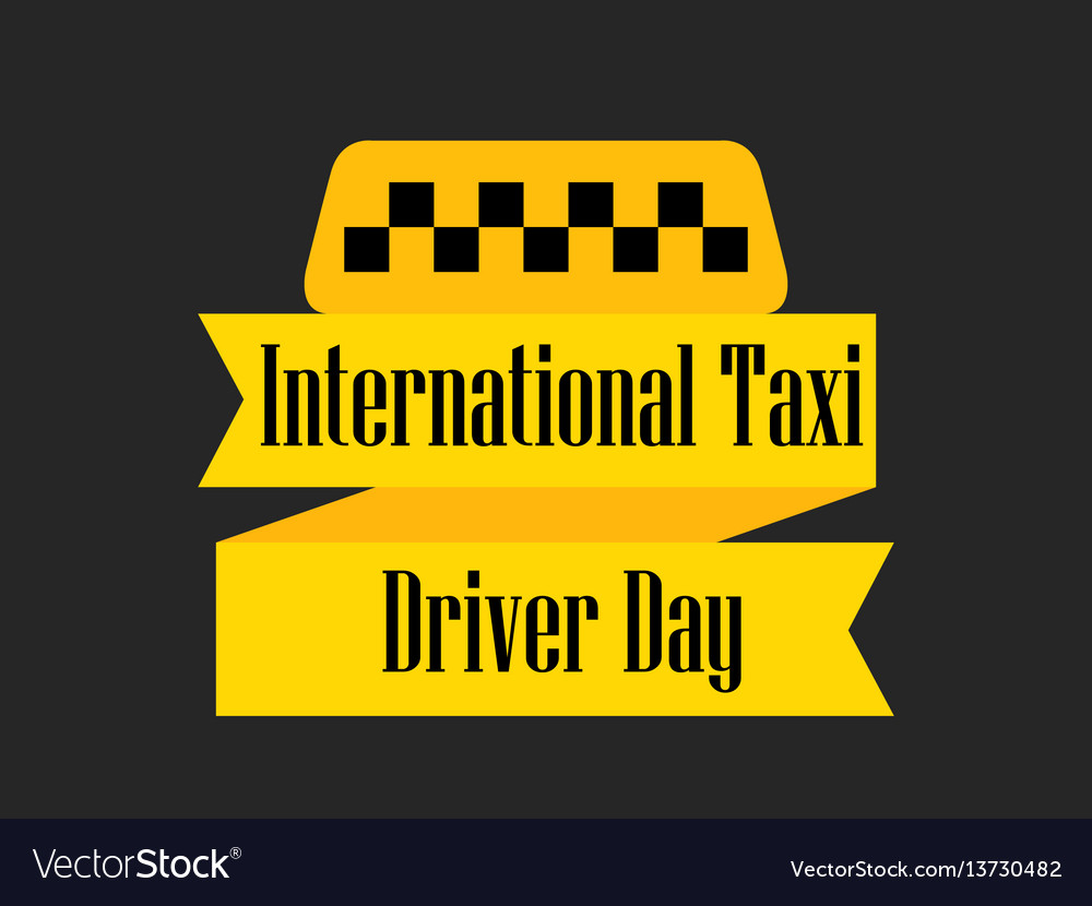 International day of the taxi driver a ribbon