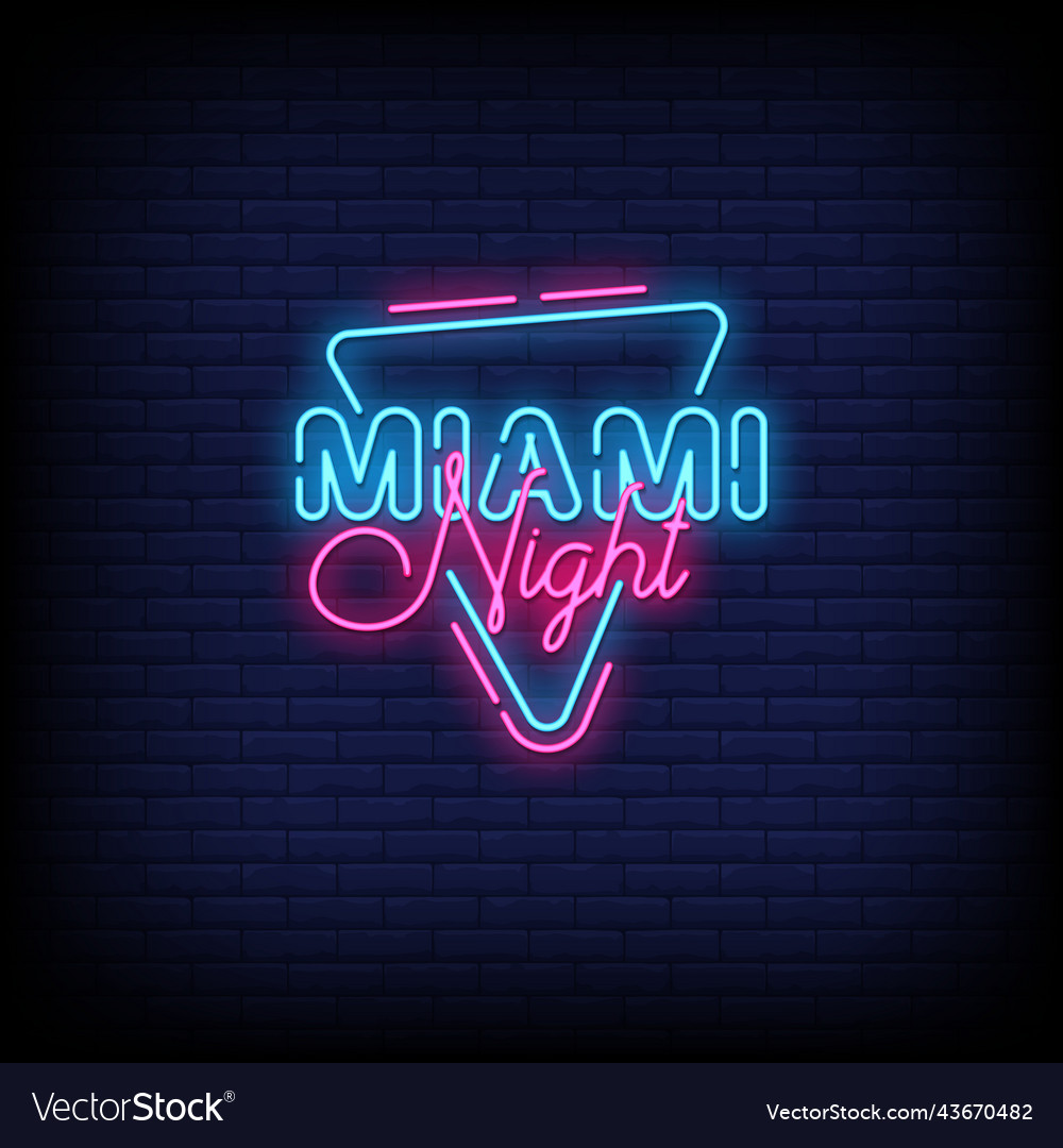 Neon Sign Miami