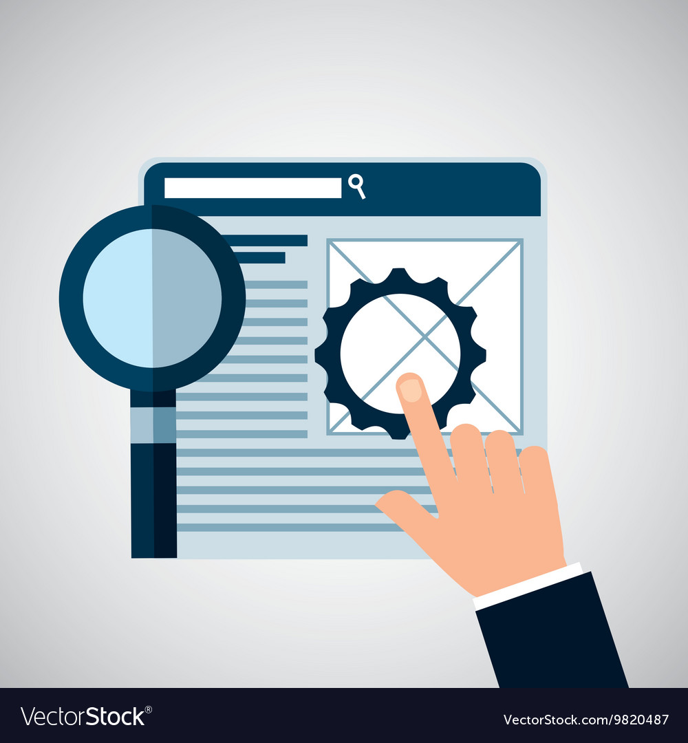 Data analysing icon Royalty Free Vector Image - VectorStock