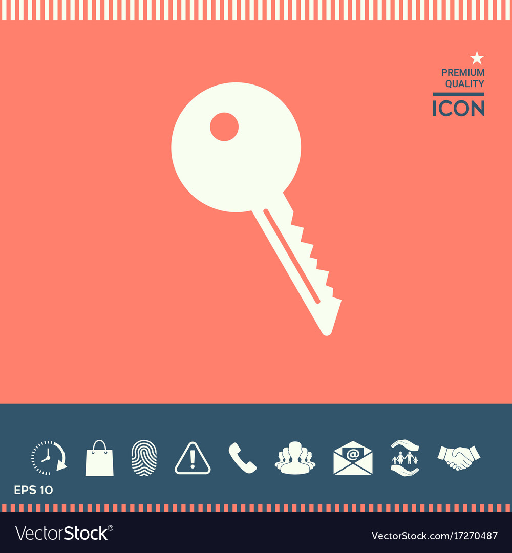 Key Symbol Icon Royalty Free Vector Image - Vectorstock