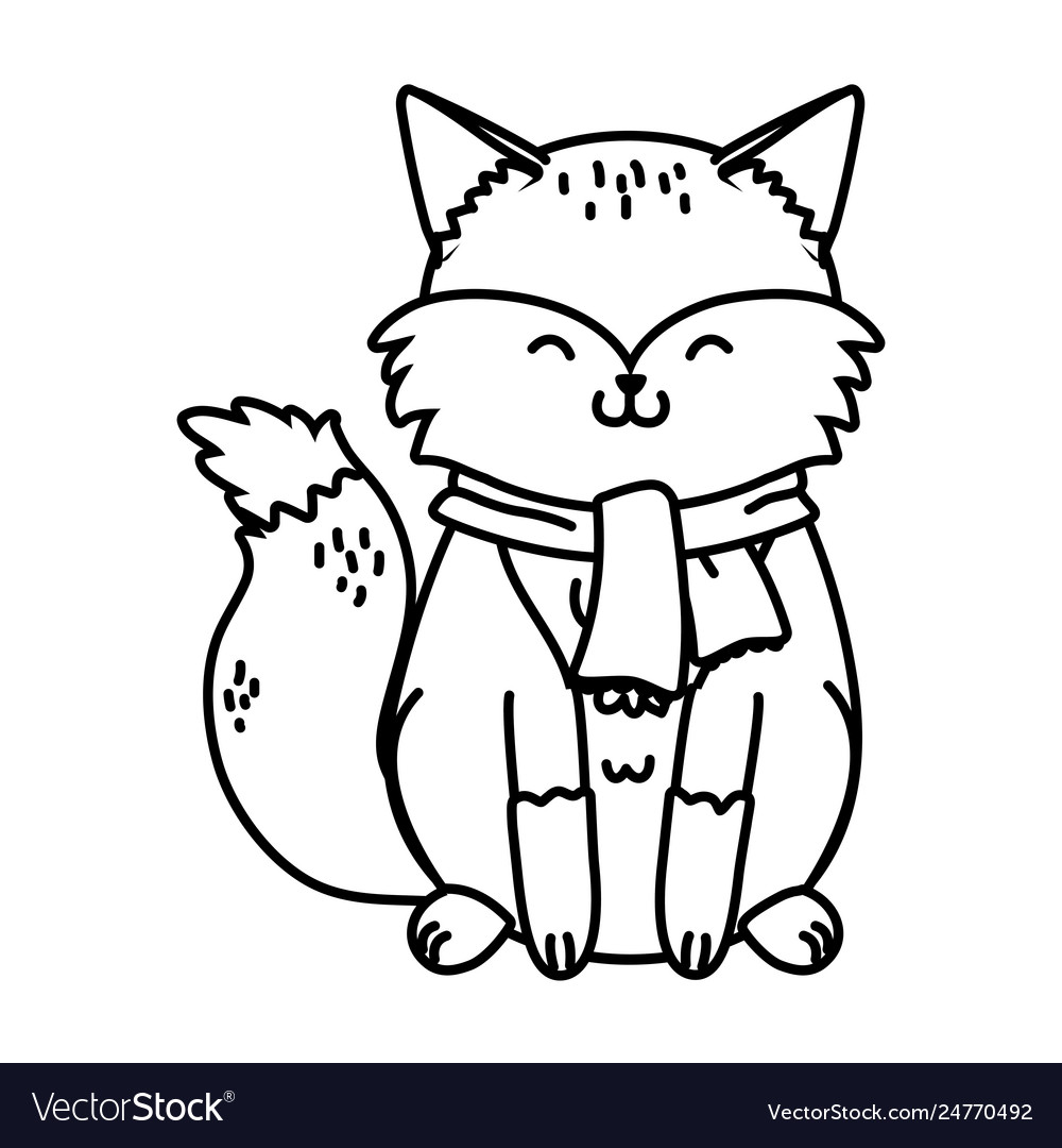 Cute little animal cartoon Royalty Free Vector Image