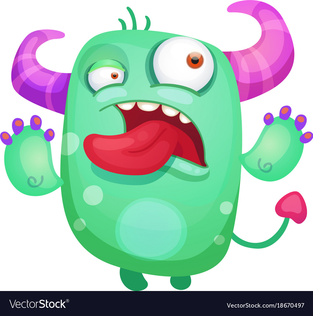 Cute monster Royalty Free Vector Image - VectorStock