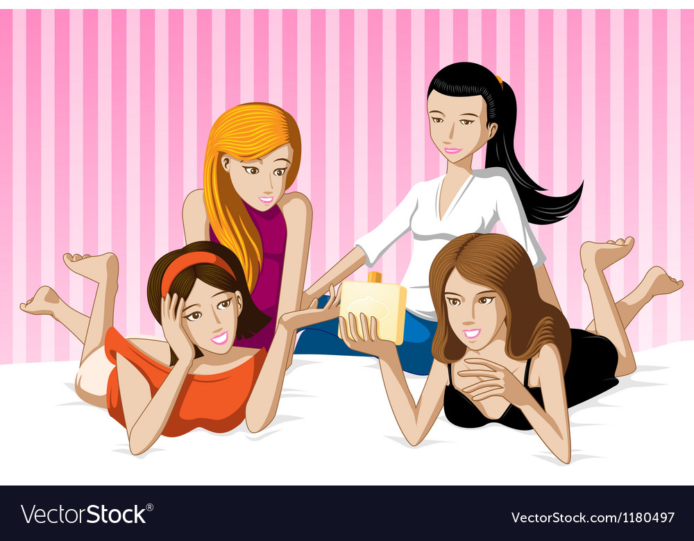 https://cdn3.vectorstock.com/i/1000x1000/04/97/girls-chit-chat-in-the-bedroom-vector-1180497.jpg