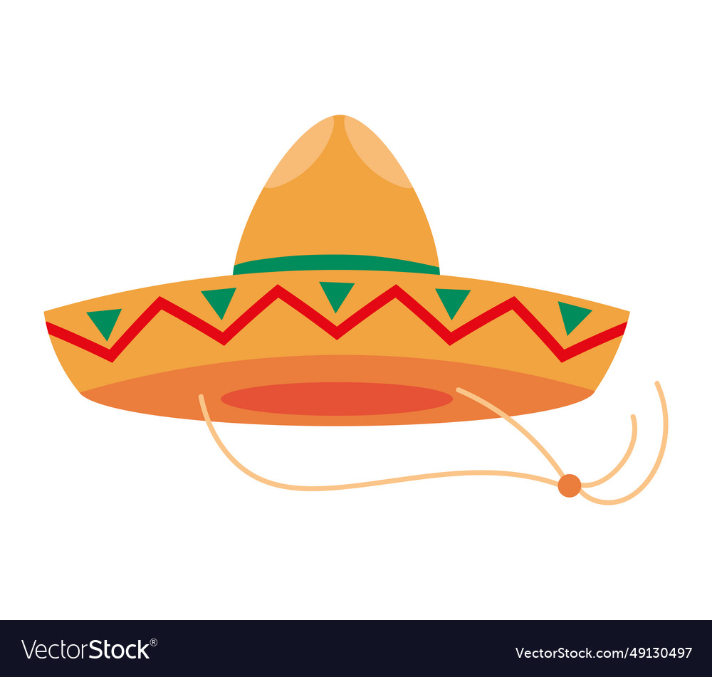 Mexican charro sombrero design Royalty Free Vector Image