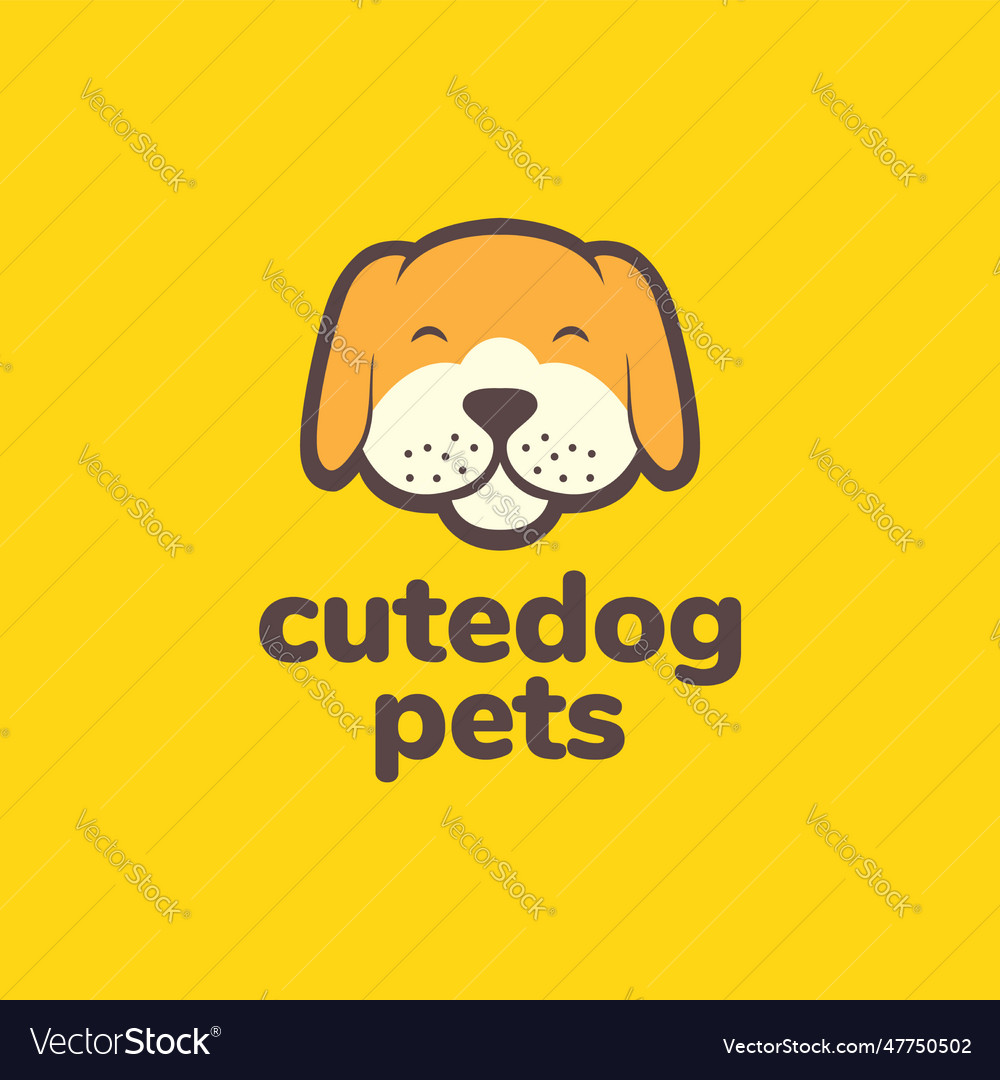 Animal pets dog puppy brittany cute mascot Vector Image