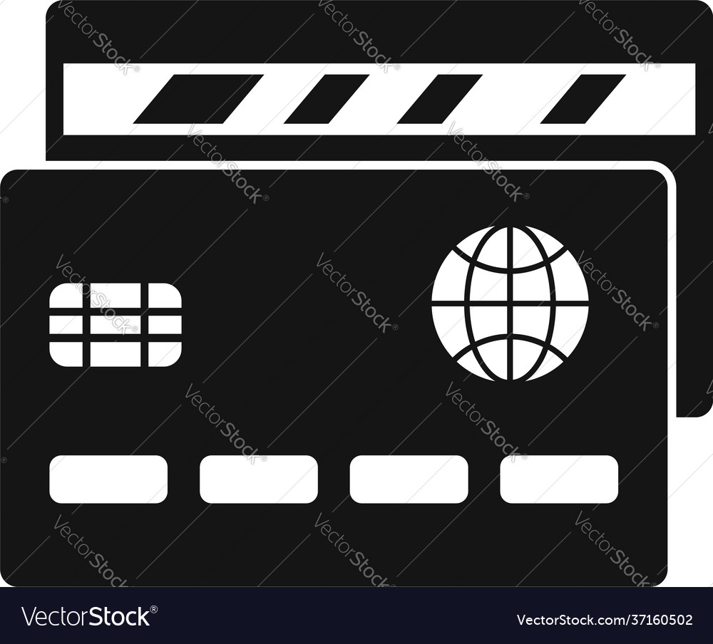 Credit card icon Royalty Free Vector Image - VectorStock