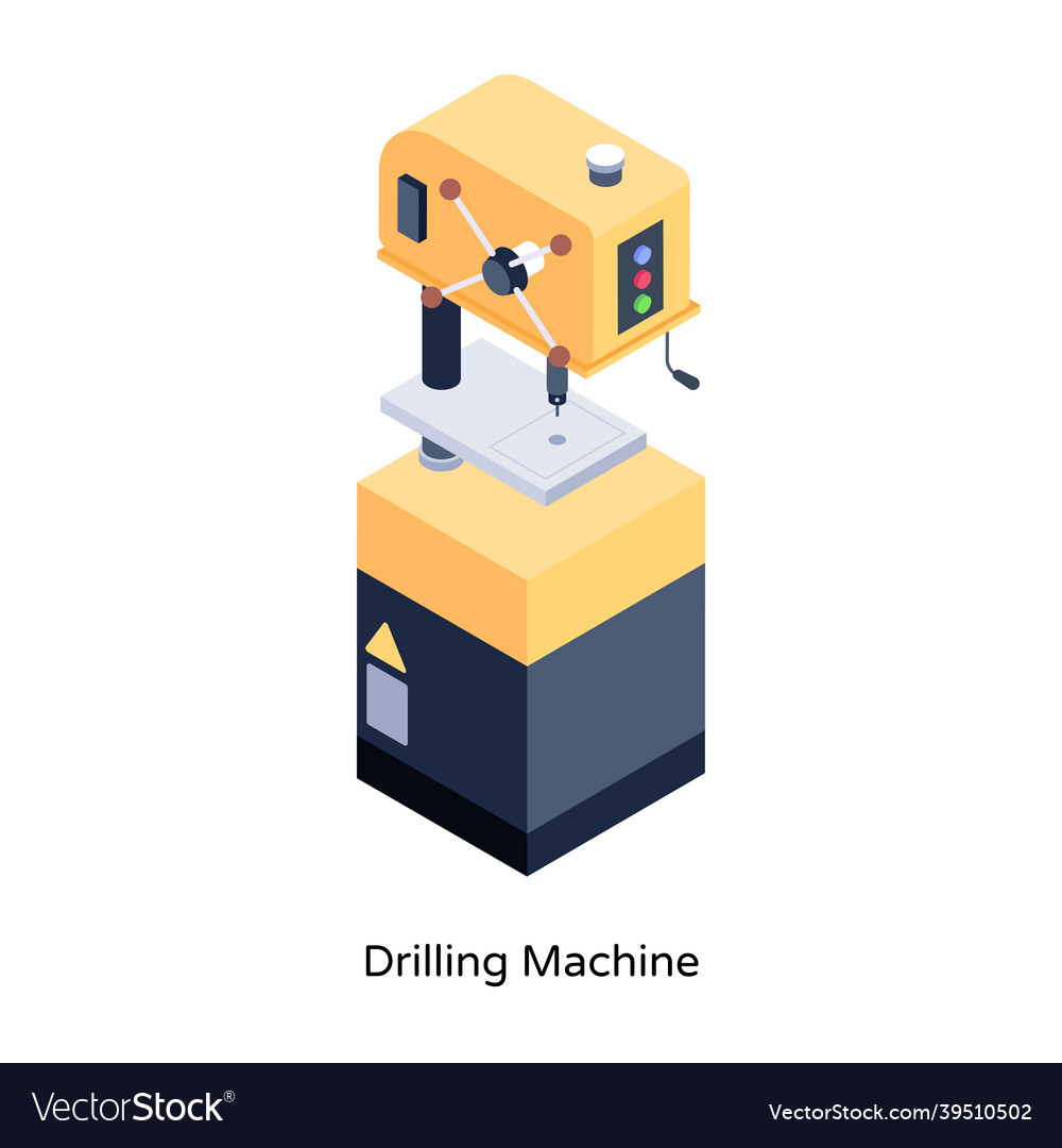 Drilling machine Royalty Free Vector Image - VectorStock