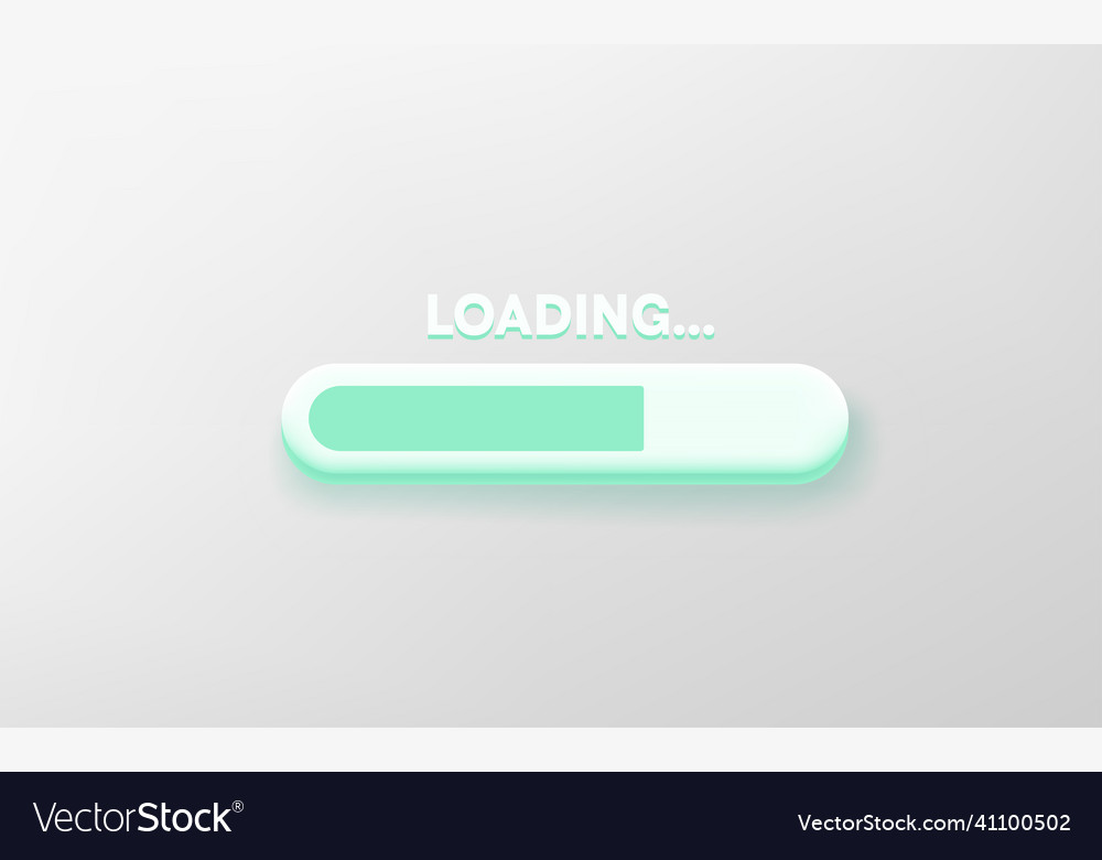 Loading data on site 3d Royalty Free Vector Image