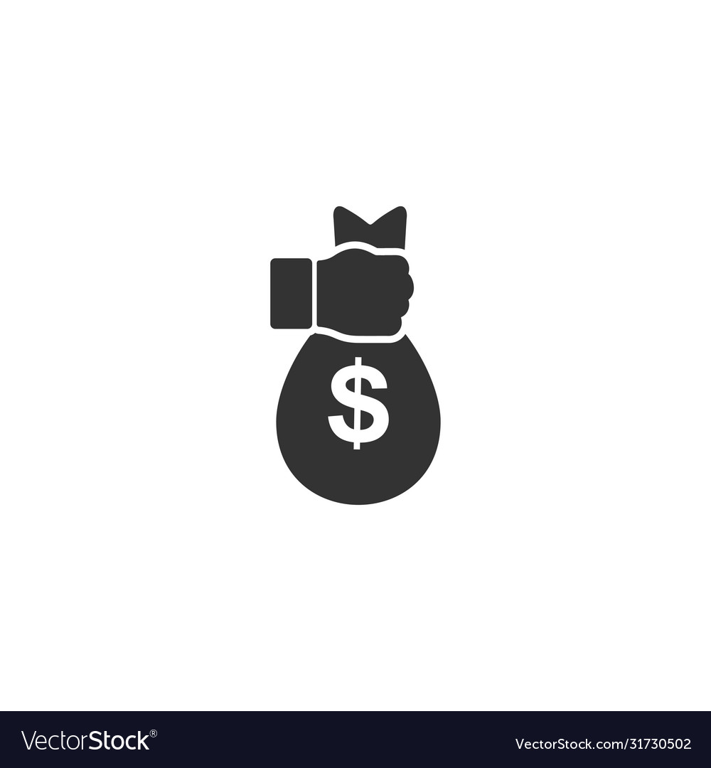 Bank robbery crime flat Royalty Free Vector Image