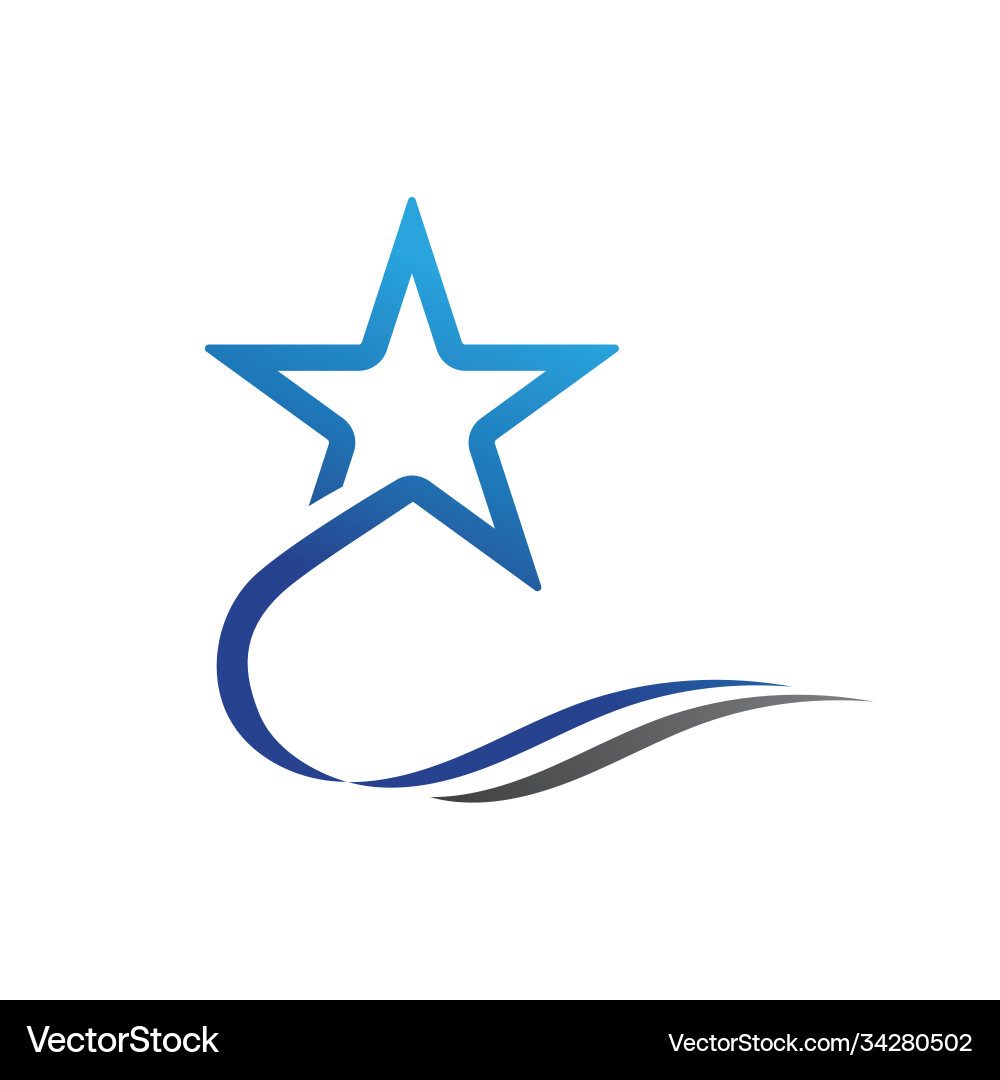 Star icon template Royalty Free Vector Image - VectorStock