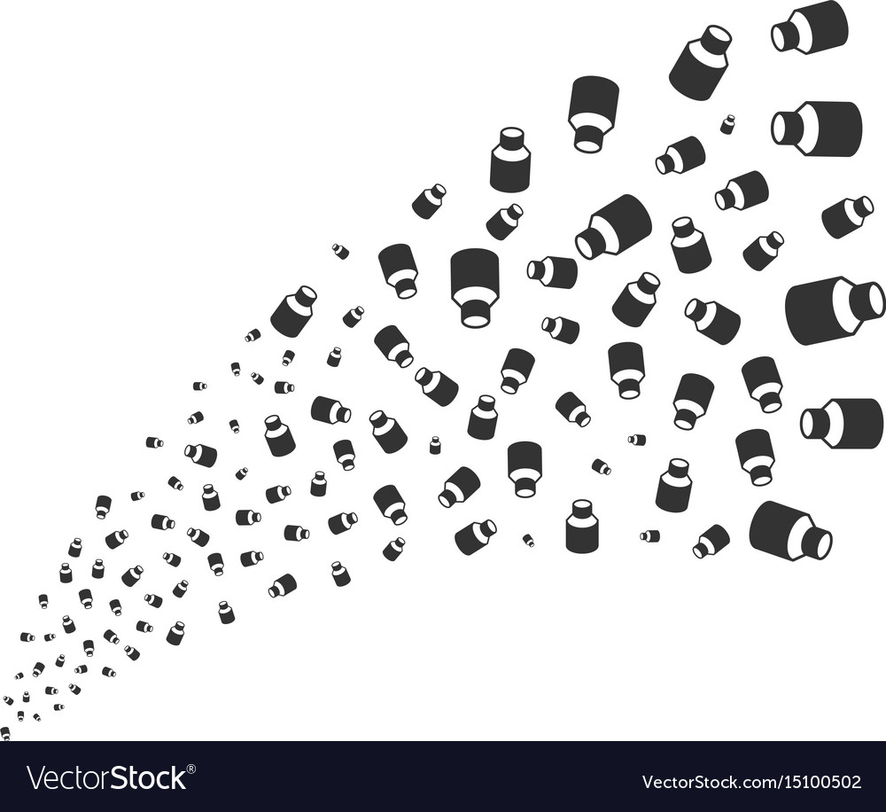 Vial source stream Royalty Free Vector Image - VectorStock