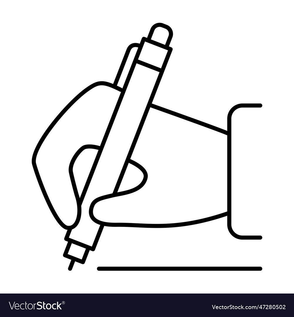 Writing con Royalty Free Vector Image - VectorStock