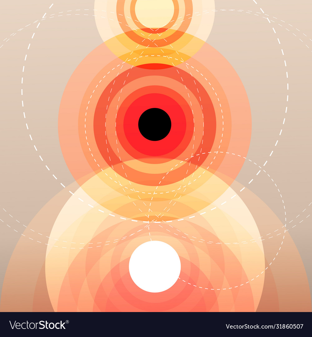 Graphic circular pattern Royalty Free Vector Image