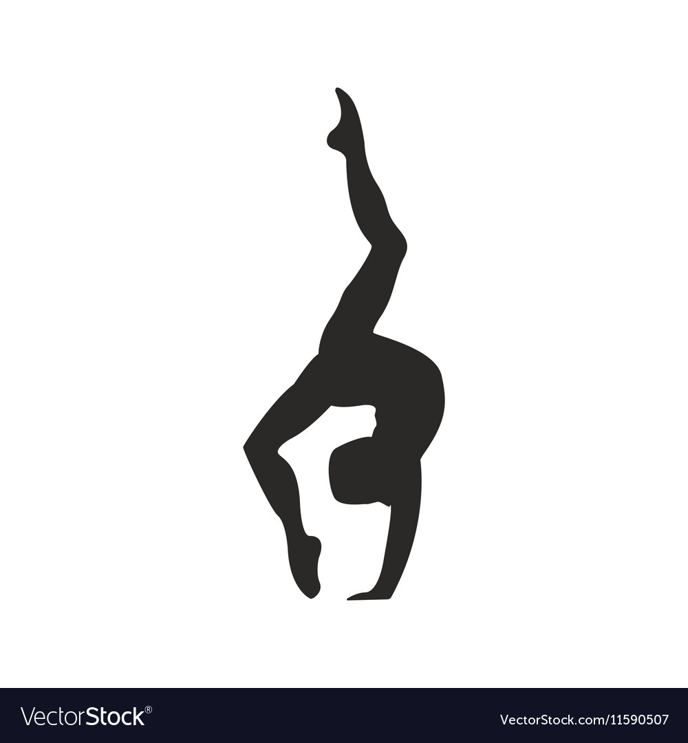 Download Gymnastics silhouette Royalty Free Vector Image