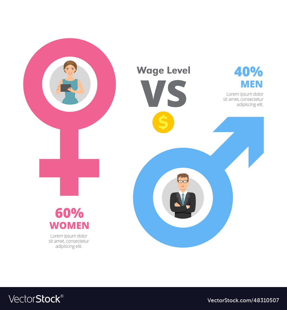Metaphor chart with two elements slide Royalty Free Vector
