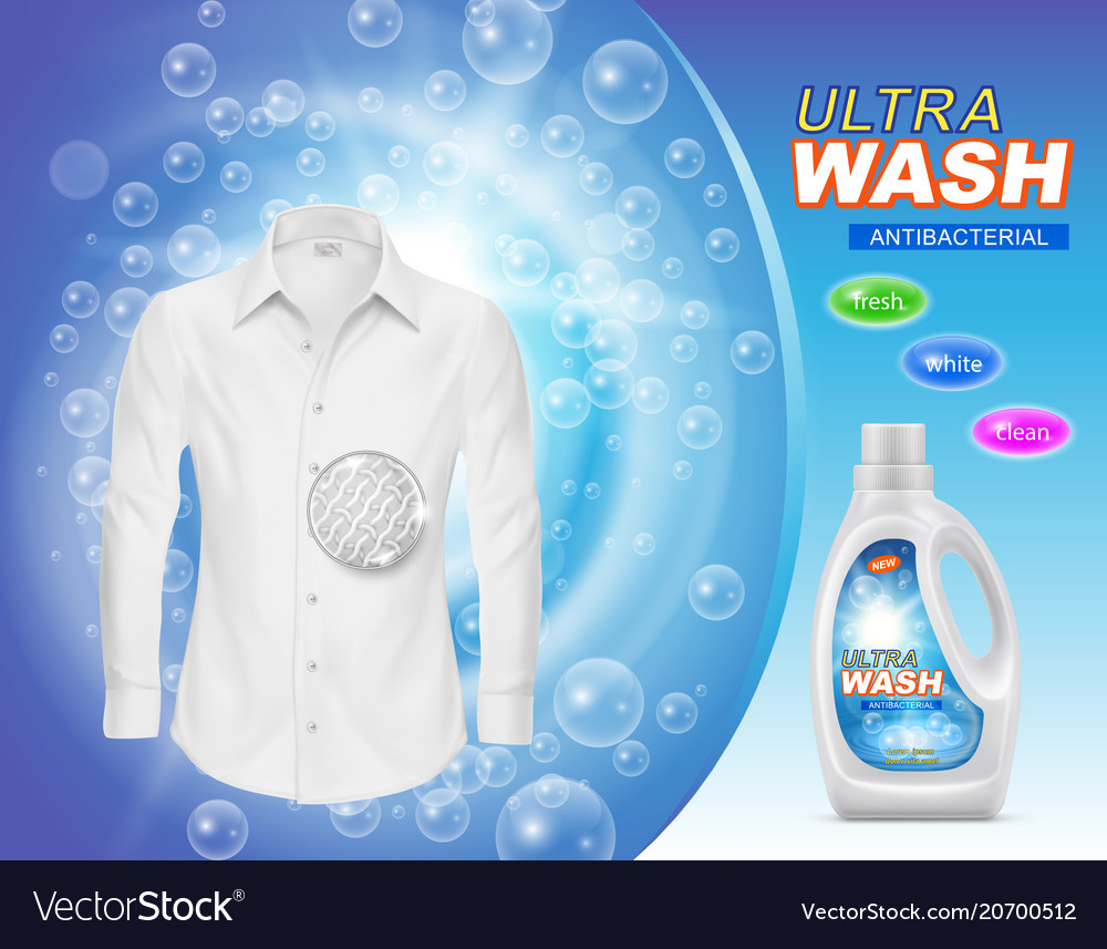 Promotion banner of liquid detergent Royalty Free Vector