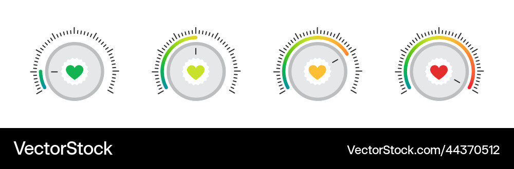 Satisfaction scale mood Royalty Free Vector Image