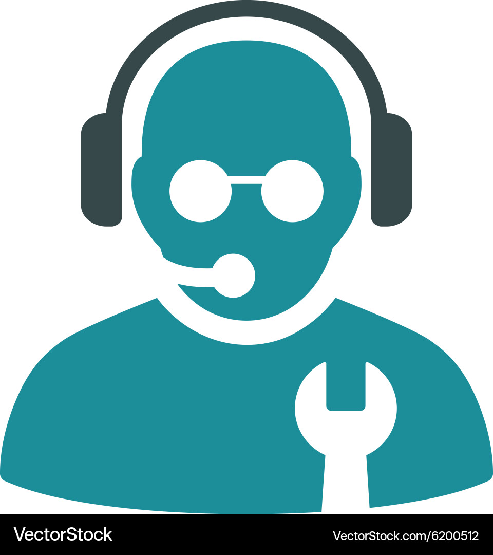 Service operator icon Royalty Free Vector Image