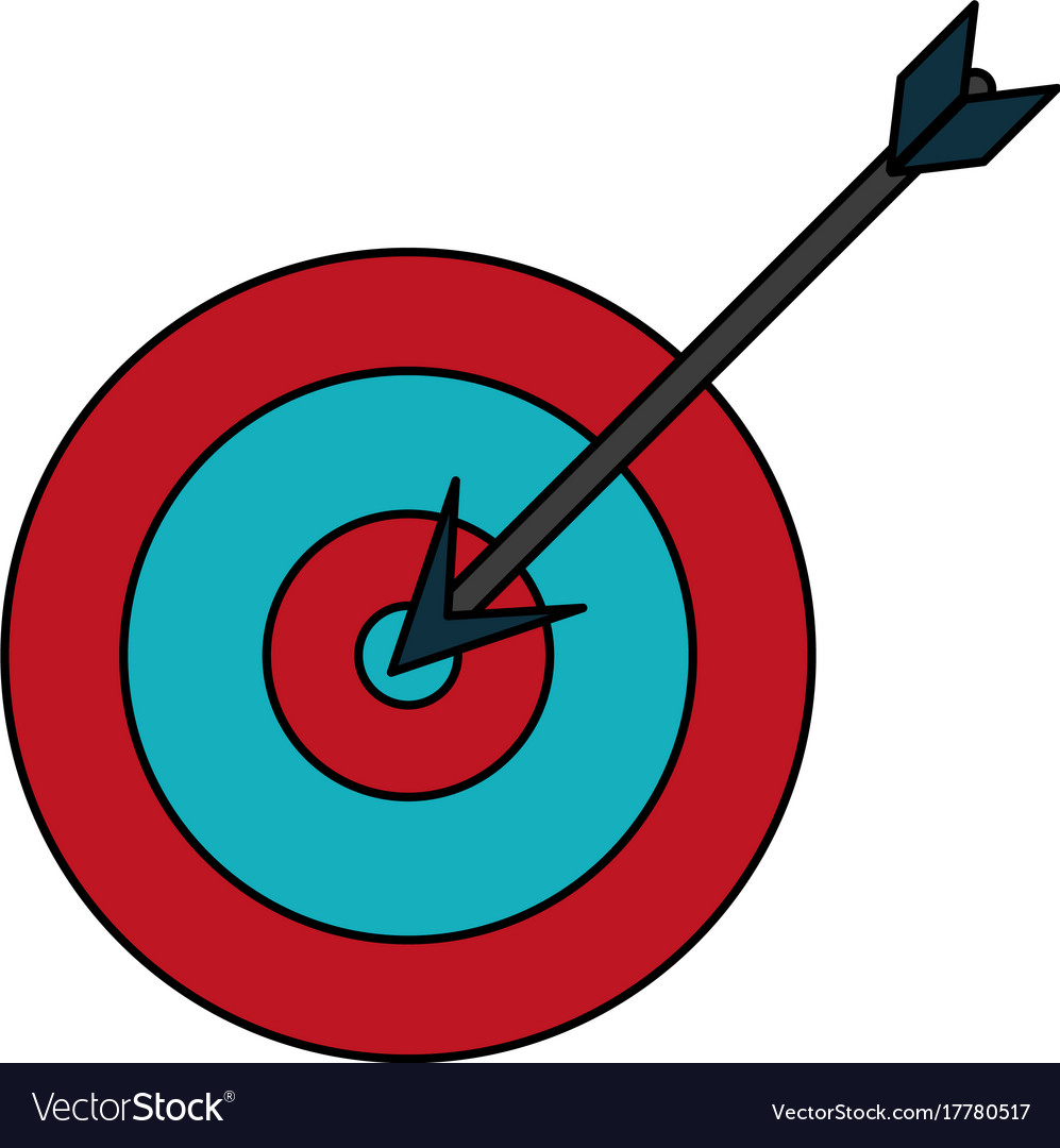 darts on bullseye icon image royalty free vector image