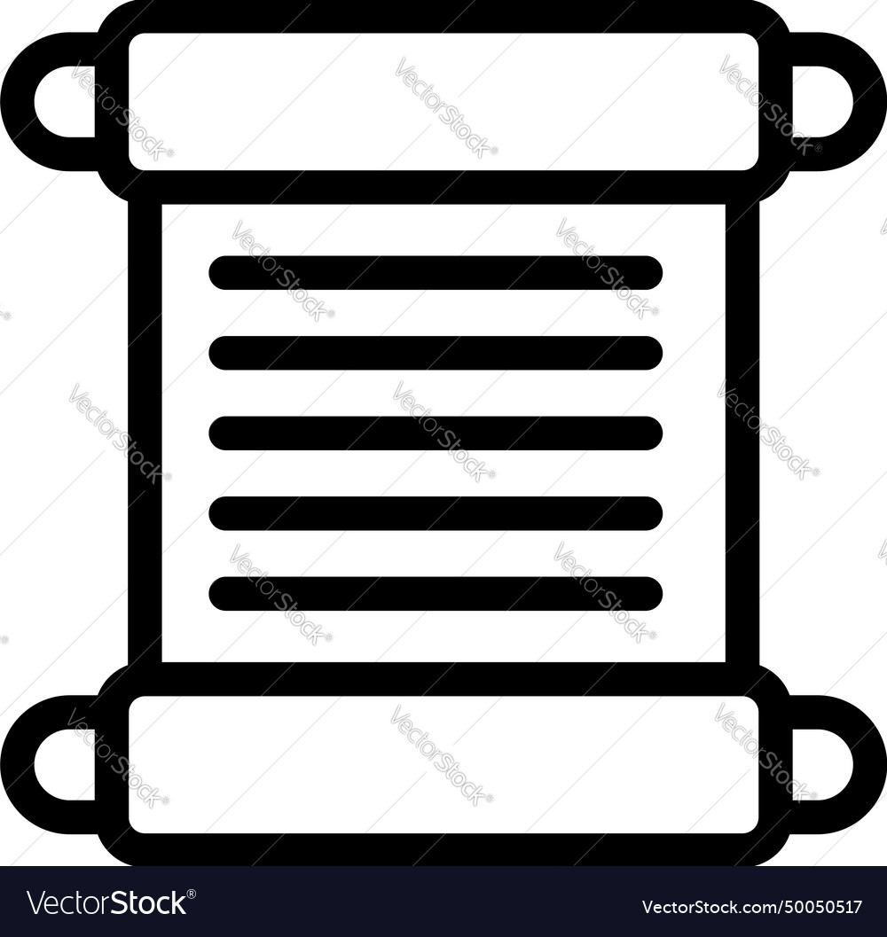 Letter message icon outline mail lost Royalty Free Vector