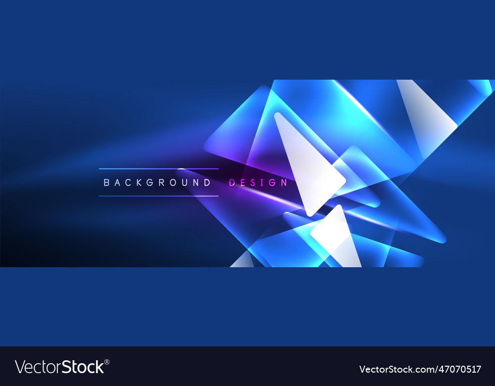 Neon lights hacking geometric background virtual Vector Image