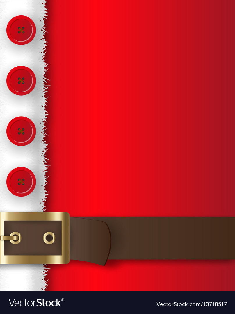 Santa claus costume background Royalty Free Vector Image