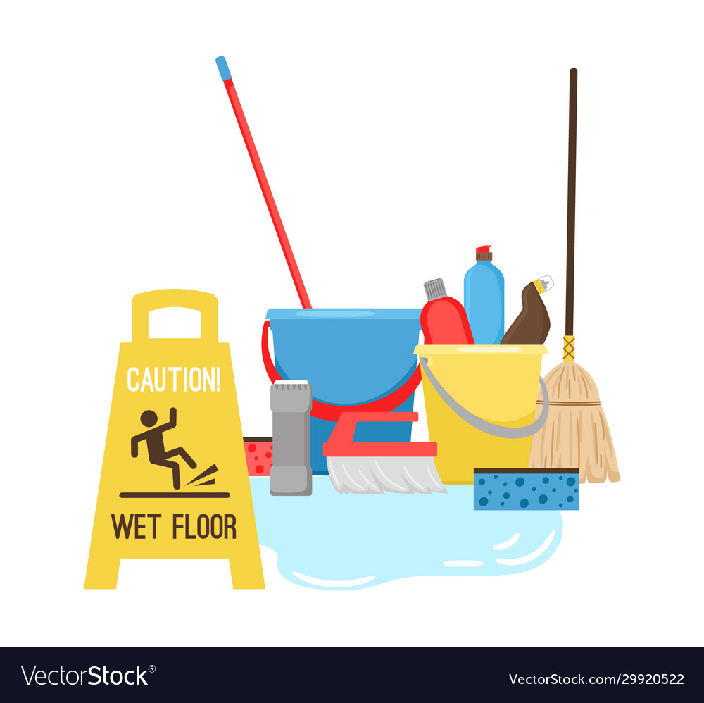 Cleaning equipment vector set. Stock Vector by ©luplupme.gmail.com