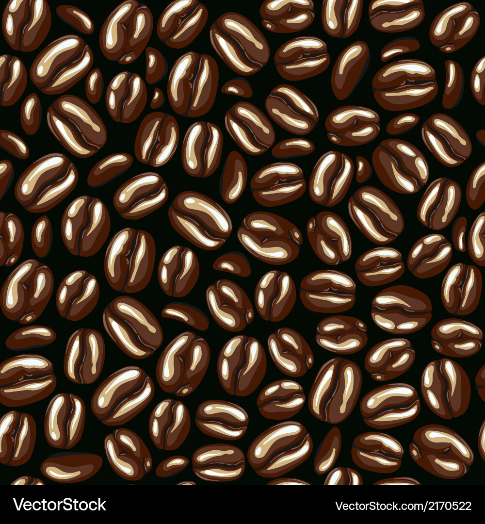 Coffee seamless pattern Royalty Free Vector Image