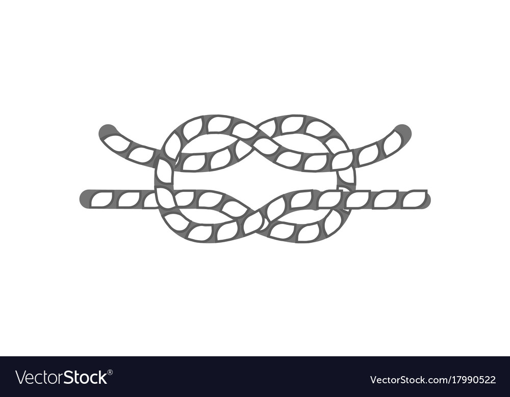 Hammock rope knot isolated icon Royalty Free Vector Image