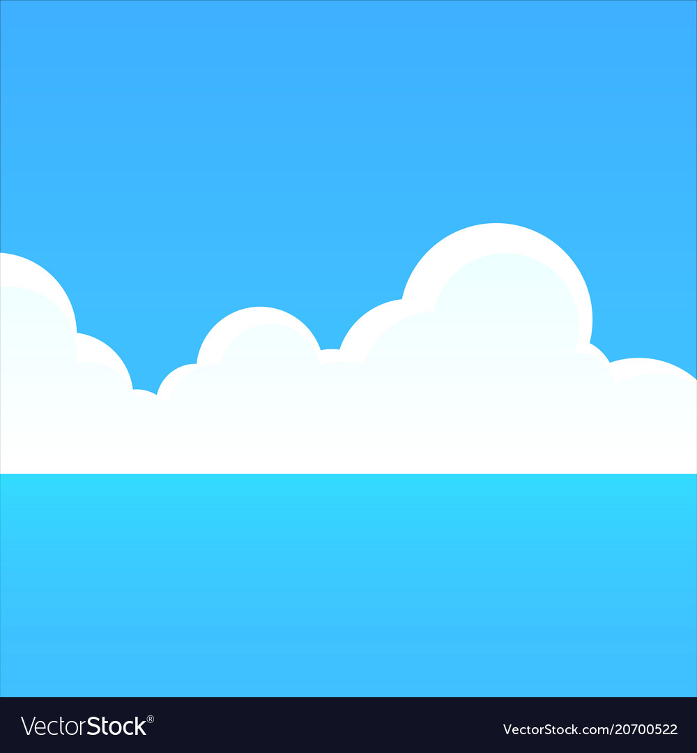 Landscape background with seascape for offer Vector Image