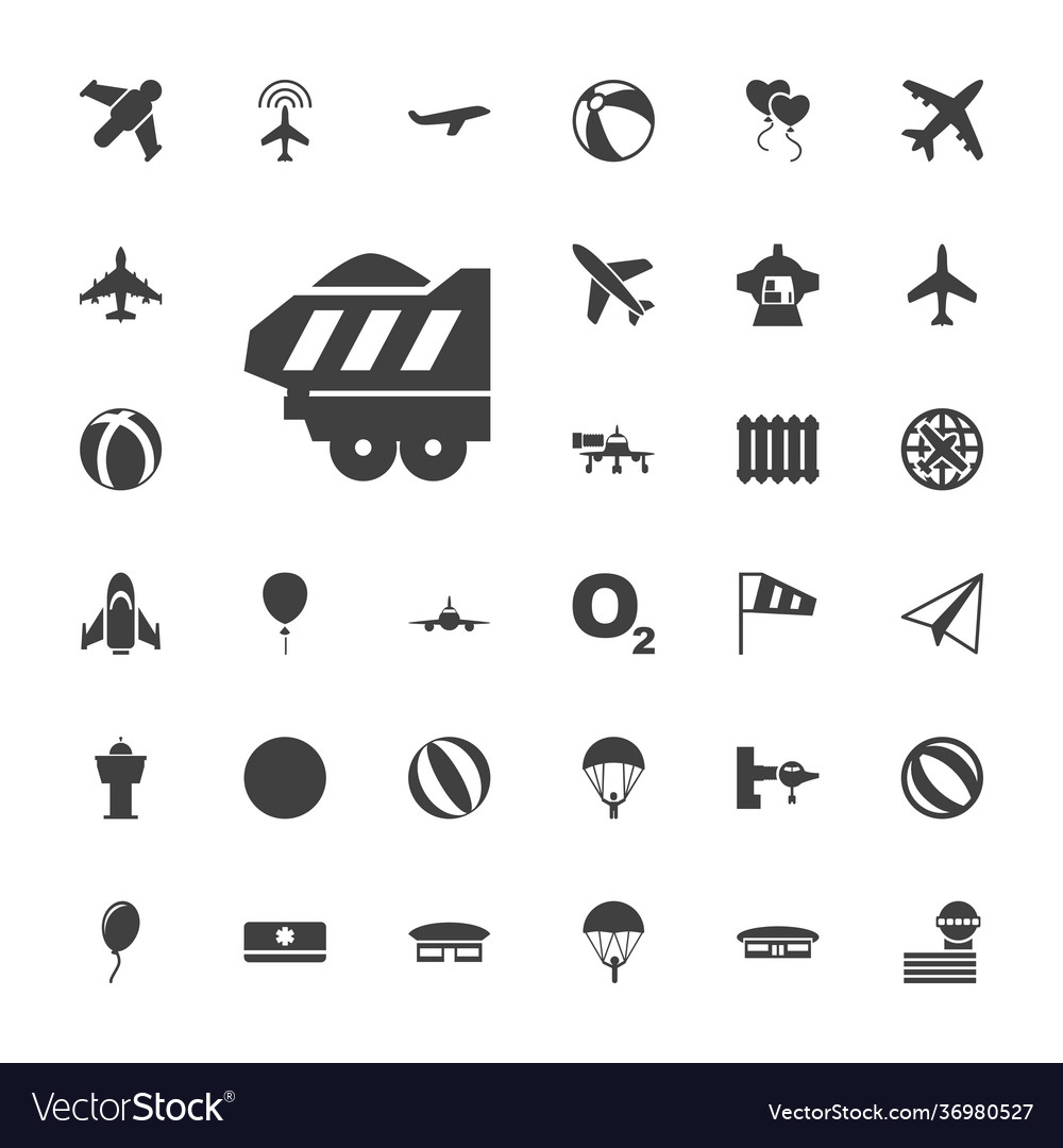 33 air icons Royalty Free Vector Image - VectorStock