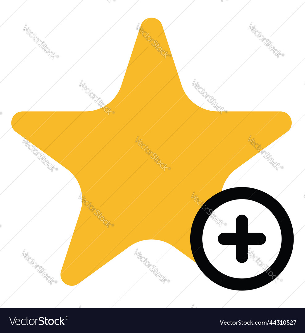 Add to favorite icon on a white background Vector Image
