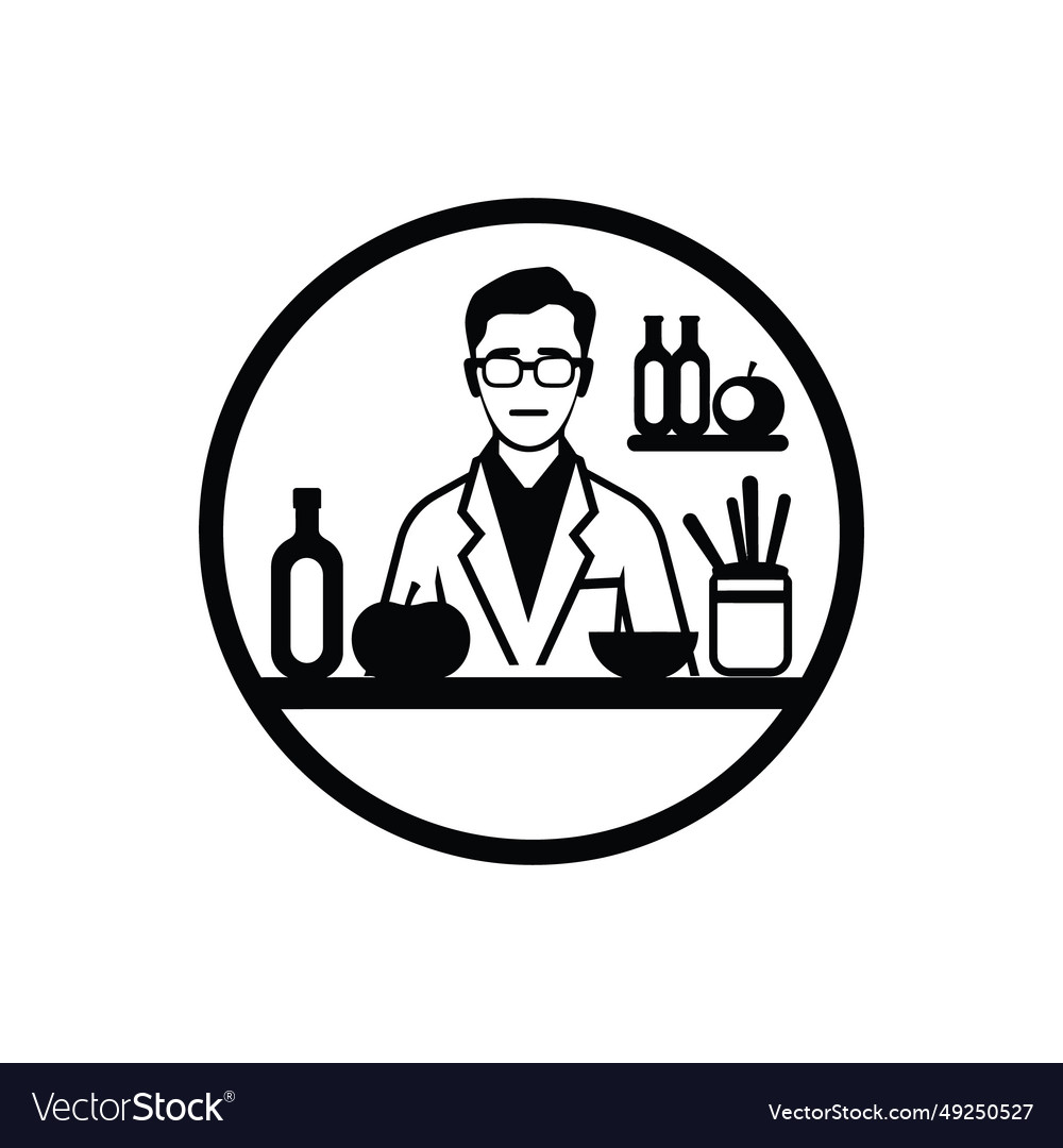 Food scientist icon Royalty Free Vector Image - VectorStock